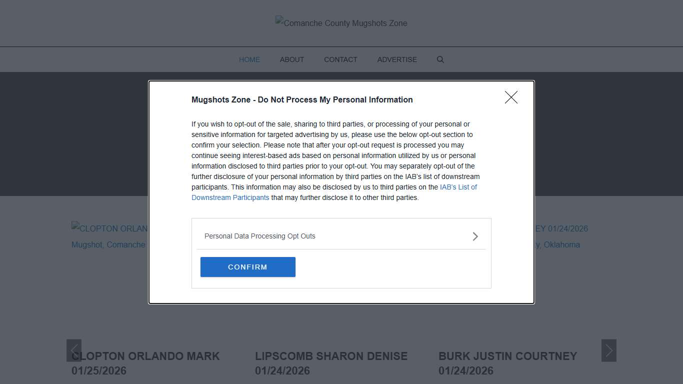 Comanche County Mugshots Zone