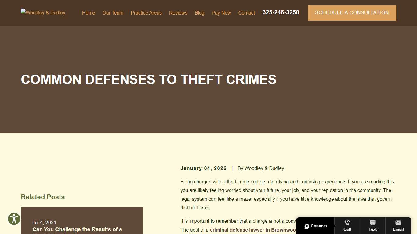 Common Defenses to Theft Crimes